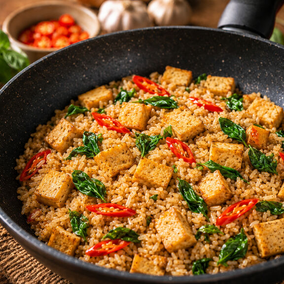 Spicy Basil Fried Rice