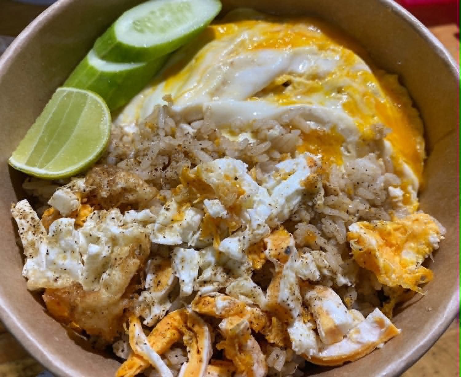 Ari rice bowl, cooked to order and ready for delivery